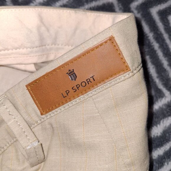 Louis Philippe Authentic Slim Fit Trousers - Light Beige - Men's, Size 32 - Picture 4 of 9